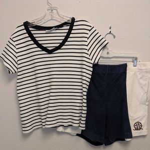 Cute comfy shorts and Yessica top